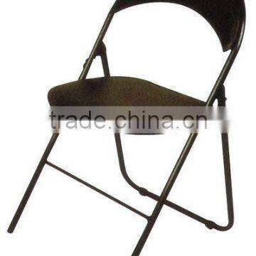 Sponge with PVC steel folding chair/steel furniture