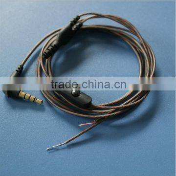 DIY Earphone Cable DIY Upgrade Repair Wire With Mic For All 3.5mm Jack MP3 Headphones