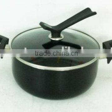 6 Pcs Black Die Cast Aluminum Cookware and Non Stick Cookware Set