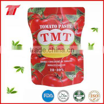 70g Sachet Tomato Paste from China Company