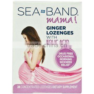 Sea Band Mama Ginger Lozenges With Folic Acid 24 Count