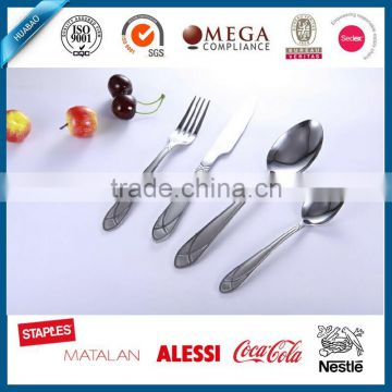 hot sale stainless steel cutlery dinner set with forks, knives, spoons and tea spoon, stainless steel sofa set