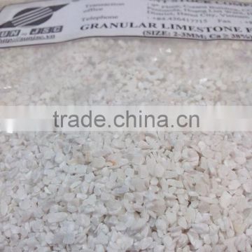 Limestone granular form for poultry feed