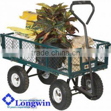 Wagon trolley flatbed garden trolley