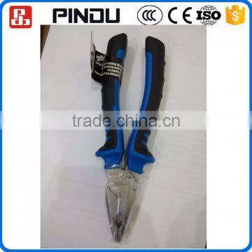 6" 7" 8" 45#carbon steel material flat nose combination pliers