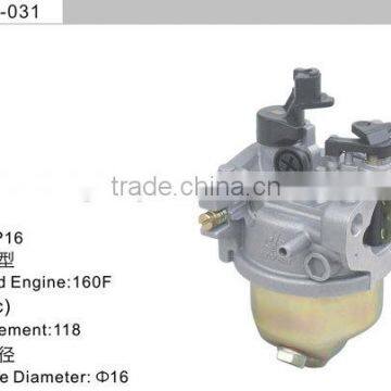 160F gx120 gasoline engine spare parts carburetor