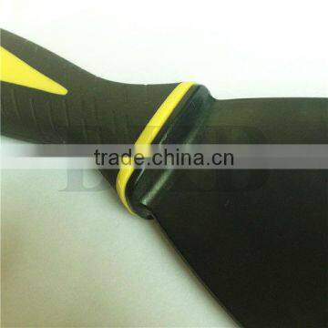 3 Inch Black Plastic Putty Knife With Rubber Handle photo-2