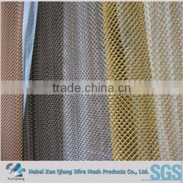 Copper color fireplace mesh screen curtain