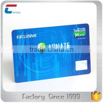 13.56mhz RFID business size MIFARE Plus 1K contactless NFC smart card