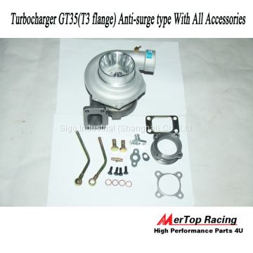 MerTop Race GT35 GT3582 Ball Bearing Anti-Surge AR .70 AR .63 Turbo turboCharger