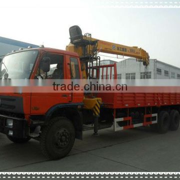 12t truck mounted crane with dongfeng chassis