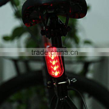 Bicycle Super Bright Water Resistant 5 LEDs 3 Modes Rear Safety Light Tail Lamp Bike Accessories Bicycle Light Bike Light photo-4