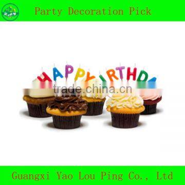 Decorative Candle Birthday Theme Party Picks Supplies photo-2