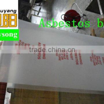 Asbestos clear plastic packing jumbo poly bag