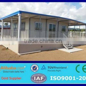 low cost heat and cold insulation prefabricated steel frame modular house