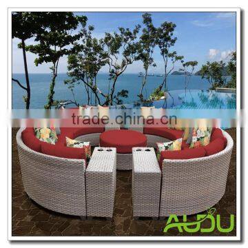 Audu Commercial Rattan Texas Round 8 Seater Set