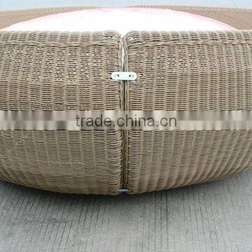 Theme Hotel Furniture Spring Mattress Wicker Big Round Bed photo-4