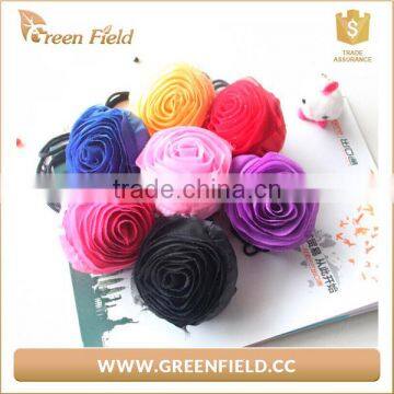 Folding Dacron Polyester Tote Bag for Shopping With Infront Rose Pocket/briefcase Tote Bag photo-2