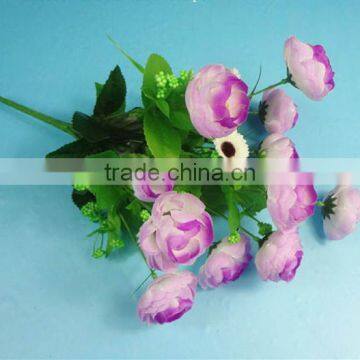 SJ10111104 Artificial Camellia Silk Flower photo-6