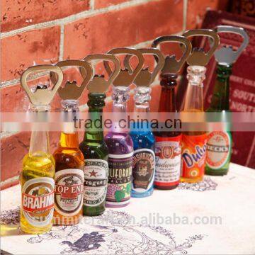 Different types bottle shaped beer magnetic bottle opener