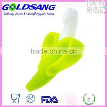 BPA Free Banana silicone teether toothbrush