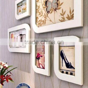 multi shape and inch custom wooden photo picture frame wall home decorative