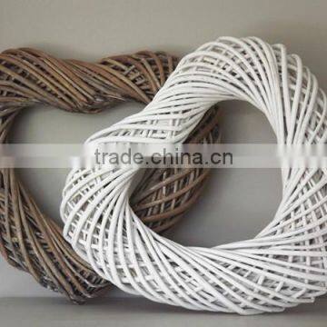 Christmas Wicker Hanging Heart / Wicker Hanging Wreath for Wedding photo-2