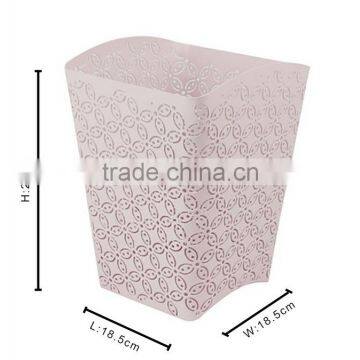 Arc-shape Metal Punched Decorative Trash Can For Home/Office photo-6