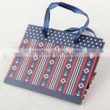 Foldable Gift Bag With Anchor Patterns/ Shopping Bag photo-5