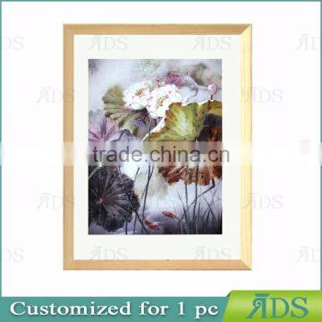 Customize Handmade Beautiful Flower Designs Fabric Oil Group Painting photo-2