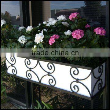 wrought iron window box