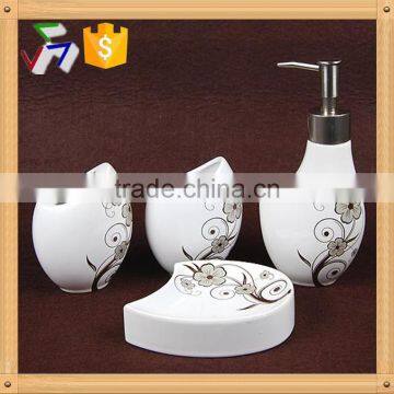 Factory direct wholesale 4pcs Ceramic bathroom set