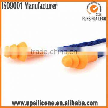 silicone ear plug with string