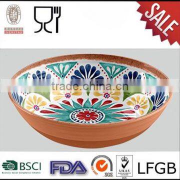 Factory Wholesale Large Round Shape Melamine Dinner Bowl