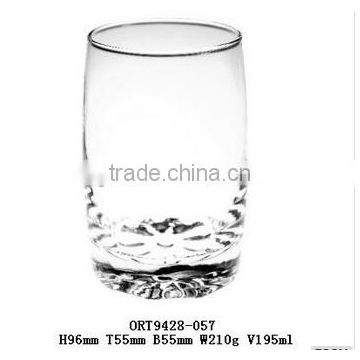 195ml drinking tumbler glass cup