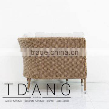 Harrison Outdoor Corner Bench - Vietnam Conversation Furniture - Resin Wicker photo-3