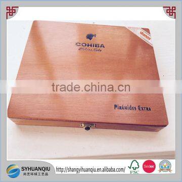 high quality glossy finished custom wooden cigar box wholesale