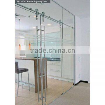 Stainless Steel Glass Door Pull Handle Art Deco Style Doors photo-4