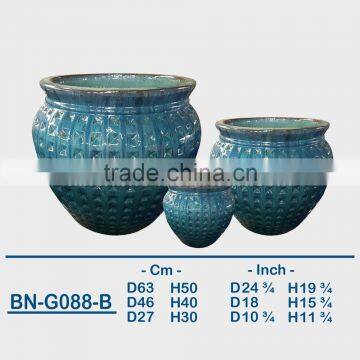 GLAZED CERAMIC OUTDOOR POT BN-G088 photo-2