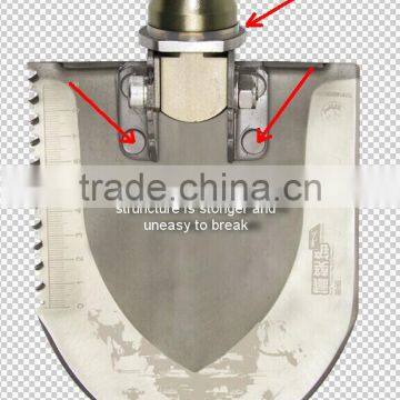 High-Class12-in-1 Outdoor Multifunction Camping Gear Shovel Knife Hoe Saw Fire Flint photo-2