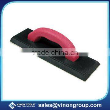 Profssional Grout Rubber Float With Plastic Handle & Back