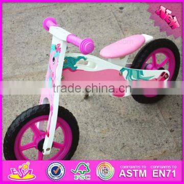 2016 High Quality Pink Baby Wooden Toy Bike W16C126-M photo-2