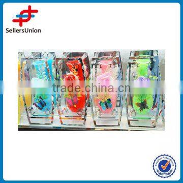 several inch glass vases