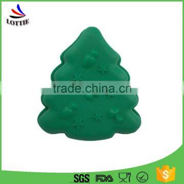 Novelty Green Christmas Tree Shape Eco-Friendly Cake Decorating Tools Silicone Baking Molds photo-2