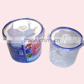 Kitchen plastic food container transparent plastic locking box sealing set