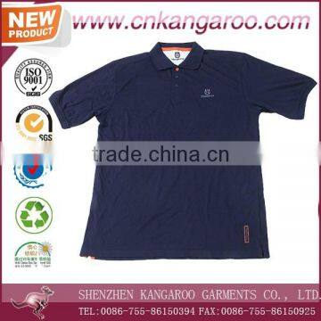 Latest Design Short Sleeves Embroidery Logo Turn-down 150gsm Custom Cotton Uniform Polo Shirt