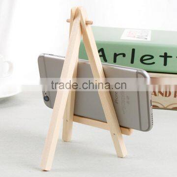 SJZJ001 Pine Wood Triangle Phone Stand photo-2