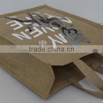PP Laminated Jute Tote Bag With Canvas Pocket & With Jute Handle photo-3