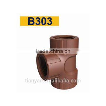 TY High Quality PP Threaded Pipes&fittings FEMALE TEE A Eco-friendly Cheap Price Full Size Factory Price List Discount photo-2