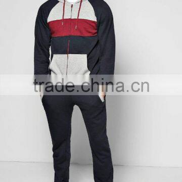 Skinny fit panel tracksuit